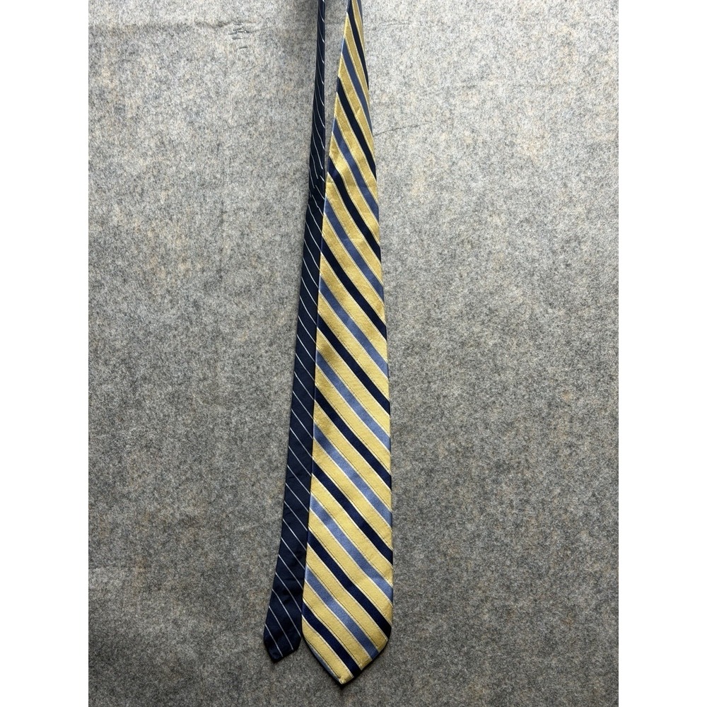 Tommy Hilfiger Necktie stripes color Yellow, Blue and light blue Men's Neck Tie